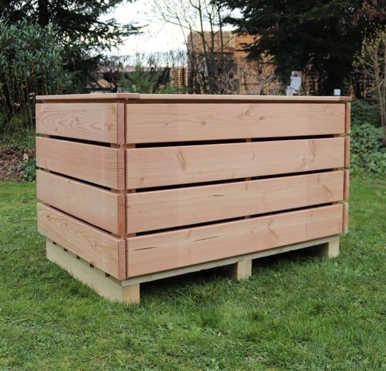 Hochbeet Douglasie montiert