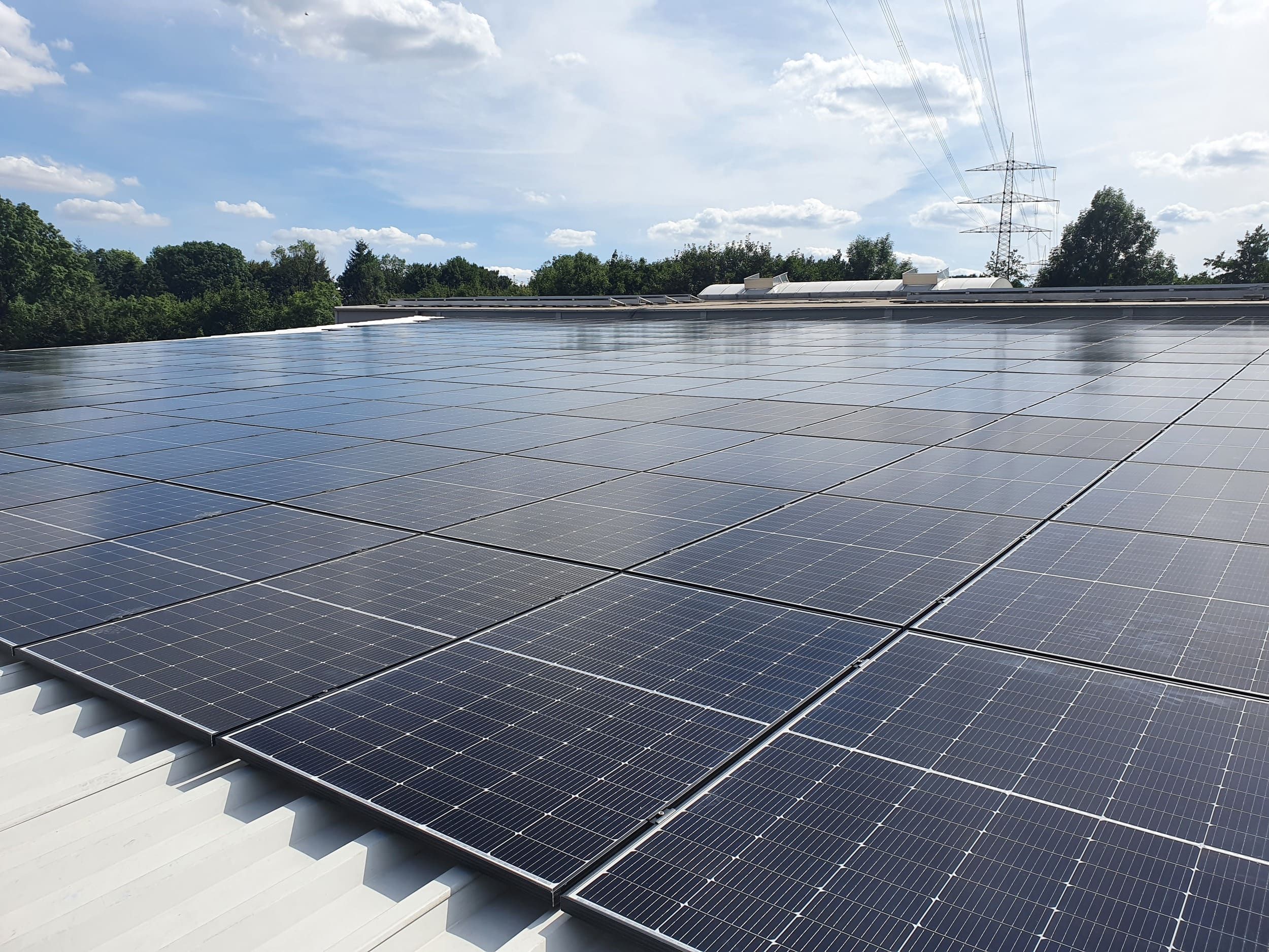 Ansicht einer PV-Anlage